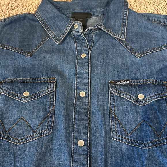 Wrangler Retro pearl snap Long Sleeve Shirt - Picture 3 of 6